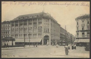 Ansichtskarte Warenhaus „Maassen“, Oranienstraße
