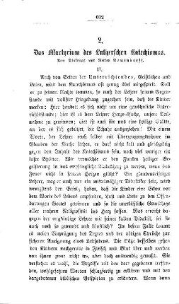 Das Martyrium des Lutherschen Katechismus
