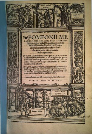 De orbis situ Pomponii Melae de orbis situ : libri tres