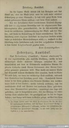 Federharz, Kautschuk