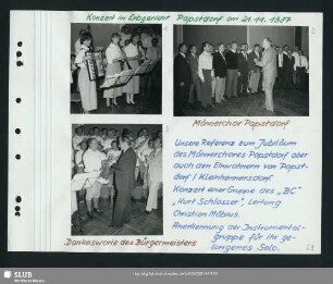 Konzert des Bergsteigerchores in Papstdorf; Instrumentalgruppe (Bild 1) : Leitung: Annelies Sebastian