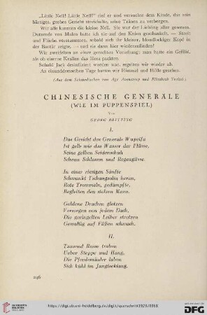 8: Chinesische Generäle (wie im Puppenspiel)
