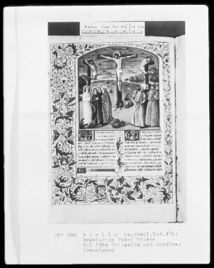 Breviarium Petri Mileti — Kreuzigung, Folio 195verso