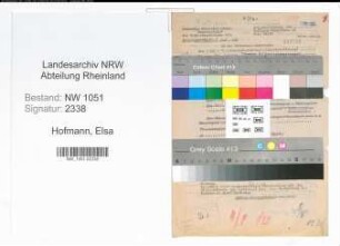 Entnazifizierung Elsa Hofmann , geb. 13.09.1901 ()