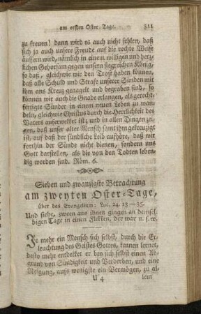 Sieben und zwanzigsten Betrachtung am zweyten Oster-Tage, [...]