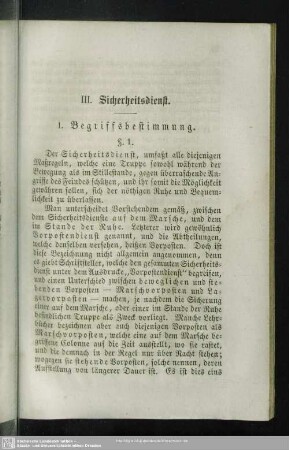 III. Sicherheitsdienst