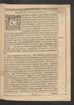 Oratio Eucharistica.