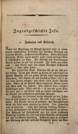 Biblische Geschichte für die Jugend. 2. Die Geschichte des neuen Testamentes. - 1824. - 247 S.