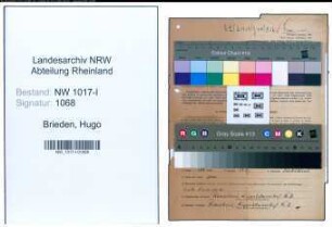 Entnazifizierung Hugo Brieden , geb. 13.02.1908 (Hammerschied)