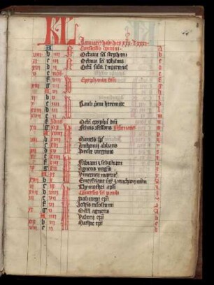 Liturgisches Kalendar