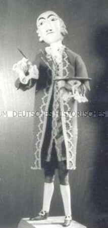 Modellbekleidung eines Hofmalers (mit Figurine)