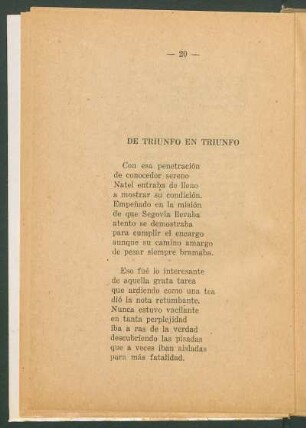 De triunfo en triunfo