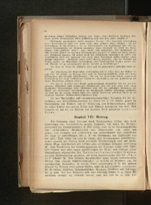 Kapitel VII: Betrug.