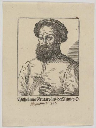Bildnis des Wilhelmus Gratarolus