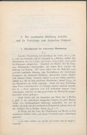 a. Charakteristik der lateinischen Übersetzung.