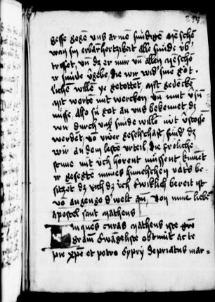 Gebete, lat., mit dt. Überschriften
