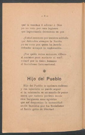 Hijo del pueblo