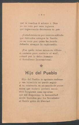 Hijo del pueblo