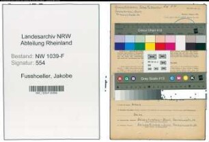 Entnazifizierung Jakobe Fusshoeller , geb. 14.04.1895 (Gymnastiklehrerin)