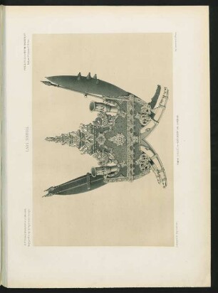 Pl. XVIII. Laos siamois. Cage (selle) d'éléphant de guerre