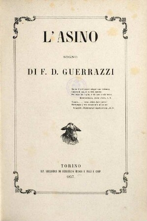 L' asino : sogno