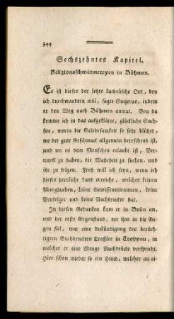 Sechszehntes Kapitel.