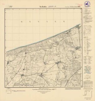 1955 (alte Nr.: 600) Gr.Justin, Meßtischblatt (4 cm - Karte)