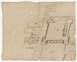 Fahre, Entwurf für ein Lustschloss bei der Herberge, Lageplan