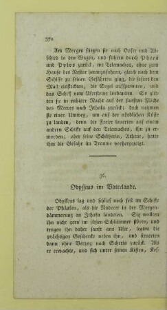 36. Odysseus im Vaterlande