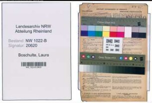 Entnazifizierung Laura Boschulte , geb. 27.02.1896 (Lehrerin)
