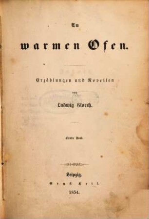 Am warmen Ofen : Erzählungen und Novellen, 1