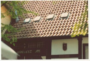 Lange Straße Nr. 28 / Rückgebäude. Detmold. Lange Str. Papierabzug