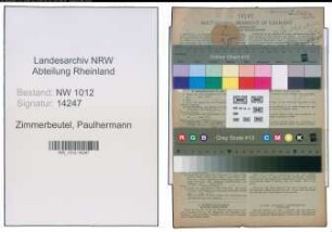 Entnazifizierung Paulhermann Zimmerbeutel , geb. 18.01.1920 ()