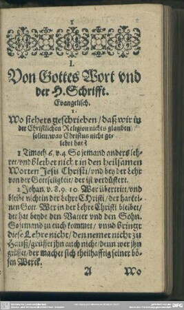 [Der erste Theil dieses Büchleins]