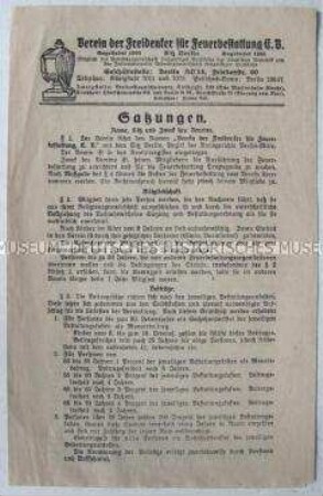 Satzung des Vereins der Freidenker für Feuerbestattung