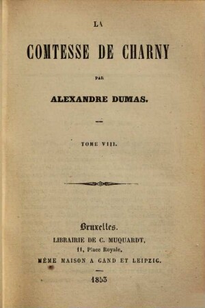 La Comtesse de Charny, 8