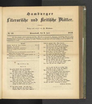No. 53. 3. Juli 1852