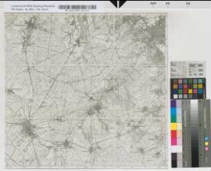 [Topographische Karte 1 : 25.000 (Meßtischblätter): Nördliche Rheinprovinz und südliches Westfalen]. [3097], 5308 Bad Godesberg 50°36'- 7°0'. Preußische Landesaufnahme 1893. Berichtigt: 1938.