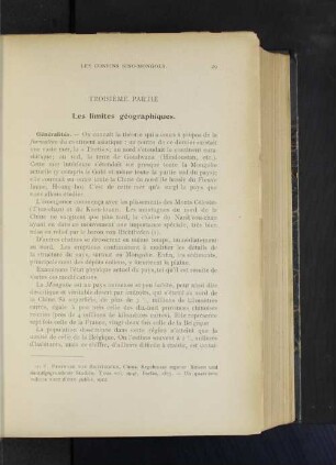 Troisième Partie.