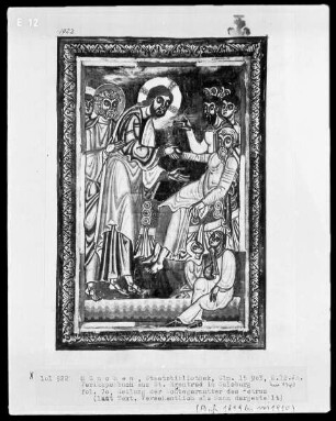 Perikopenbuch aus dem Benediktinerinnenkloster Sankt Erentrud auf dem Nonnberg — Christus heilt die Schwiegermutter? des Petrus, Folio 70recto