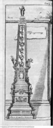 Les delices de l'Italie ... 6 Bände., 5. Band, Tafel vor Seite 29: Pierre de marbre historiée.