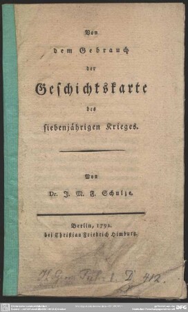 Geschichtskarte des siebenjährigen Krieges