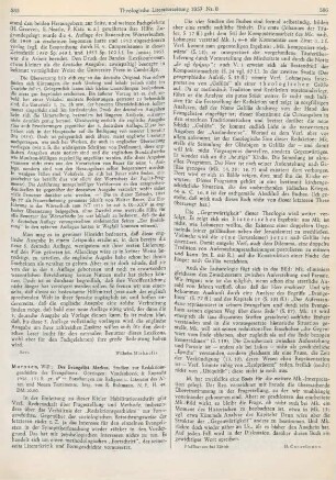 585-586 [Rezension] Marxsen, Willi, Der Evangelist Markus