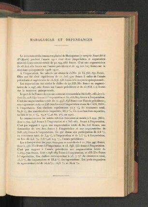 Madagascar Et Dépendances.