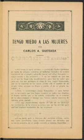 Tengo miedo a las mujeres