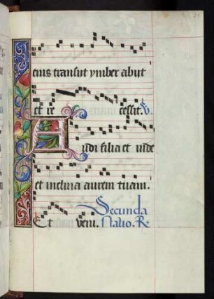Bordüre, Zierintiale: A(udi filia)
