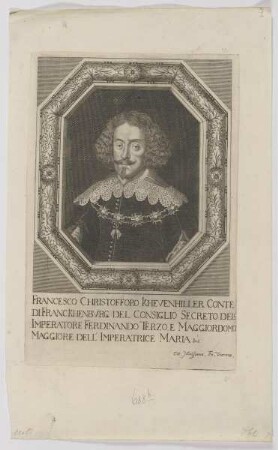 Bildnis des Francesco Christofforo Khevenhiller, Conte di Franckhenbvrg
