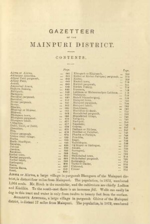 Gazetteer of the Mainpuri District