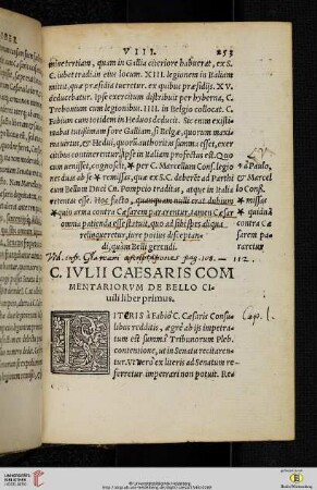 C.Ivlii Caesaris commentariorvm de bello Civili