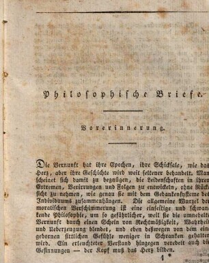 Friedrich von Schiller's sämmtliche Werke. 19., Philosophische Briefe